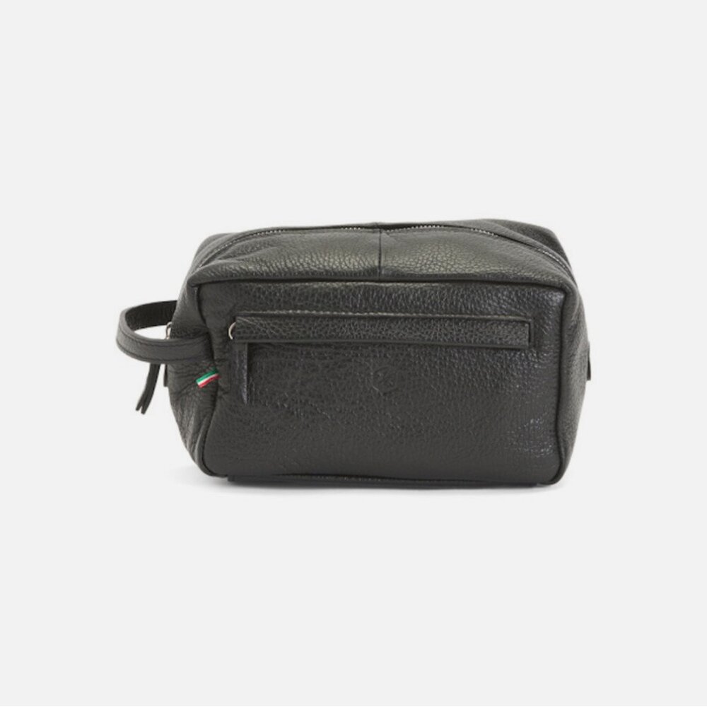 Valentina Toiletry Bag Dopp Kit Leather